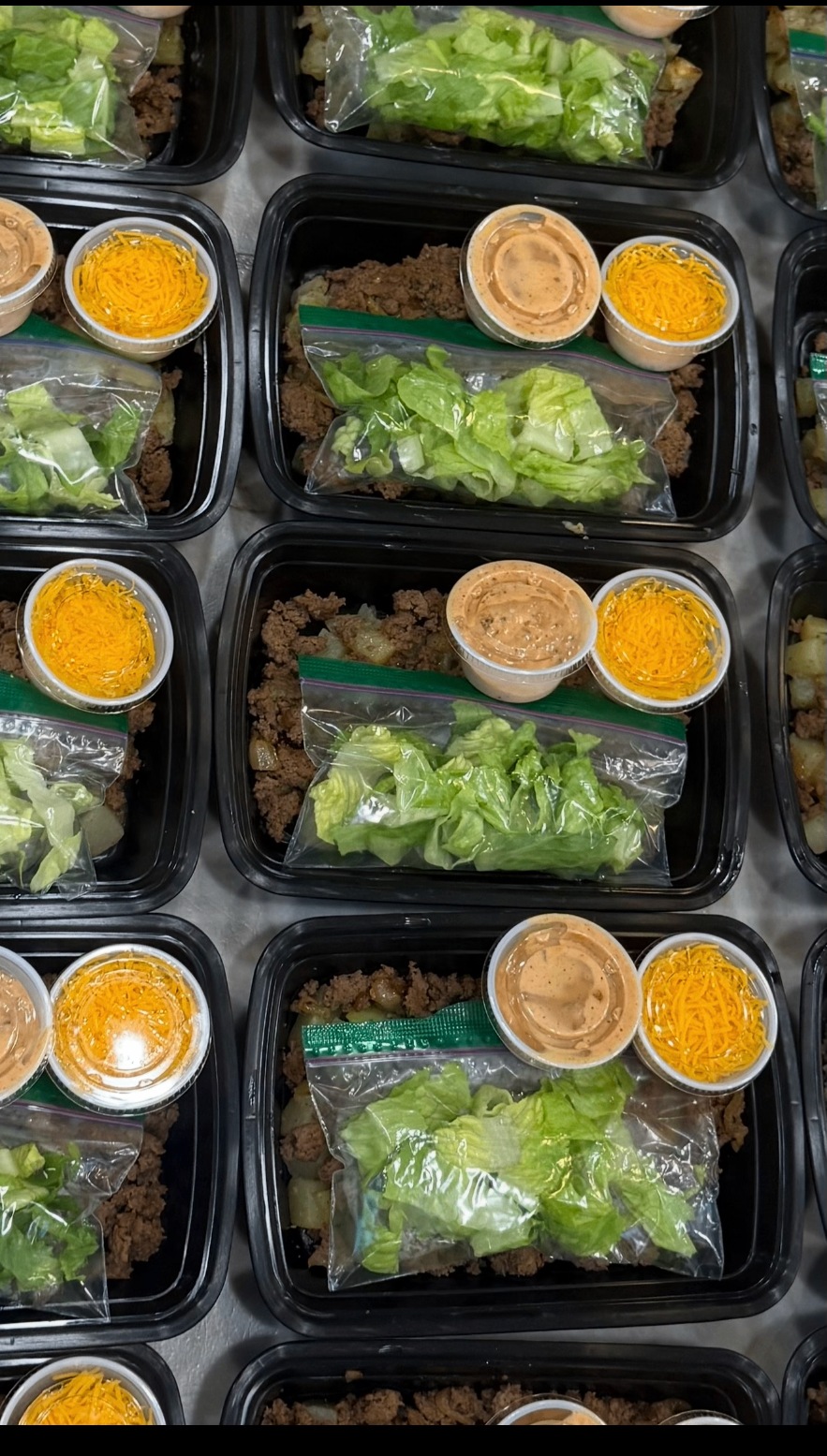 Burger Bowl meal prep container
